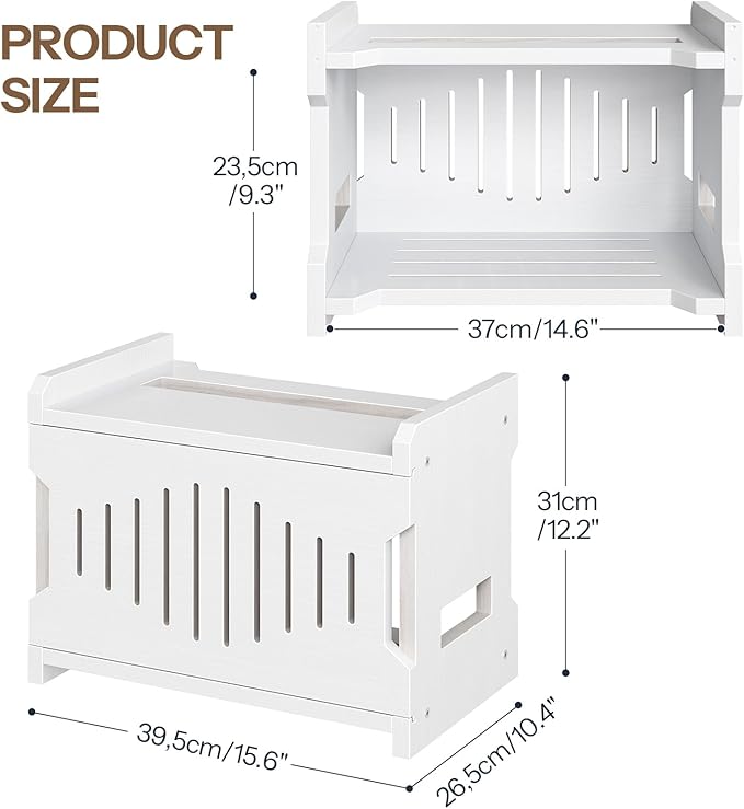 HOOBRO Wi-Fi Router Box Hider, WiFi Router Storage Box - Image 3