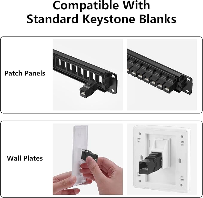 Jadaol UL Listed RJ45 Coupler, 10Gbps Gold-Plated Contacts Pass Through RJ45 - Image 6