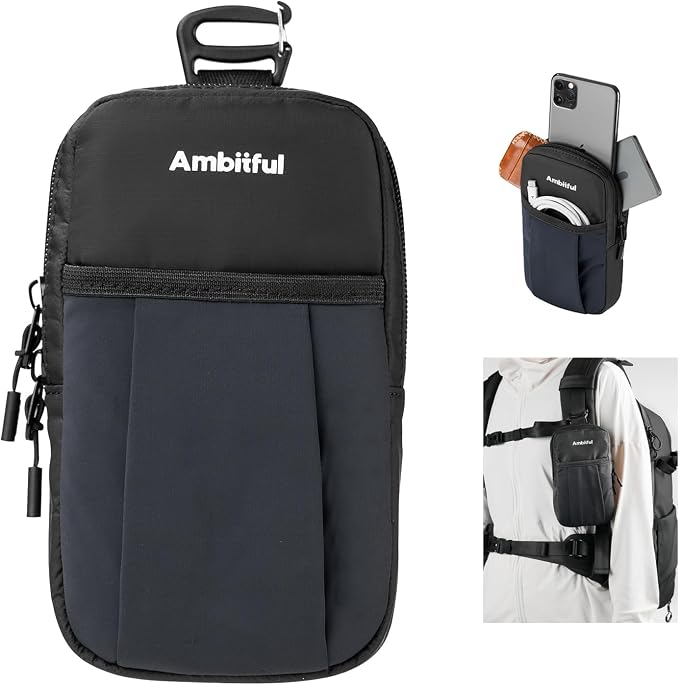 AMBITFUL Compact Sports Camera Bag, Shoulder Strap Storage Case, 3.94 x 1.57 x by AMBITFUL