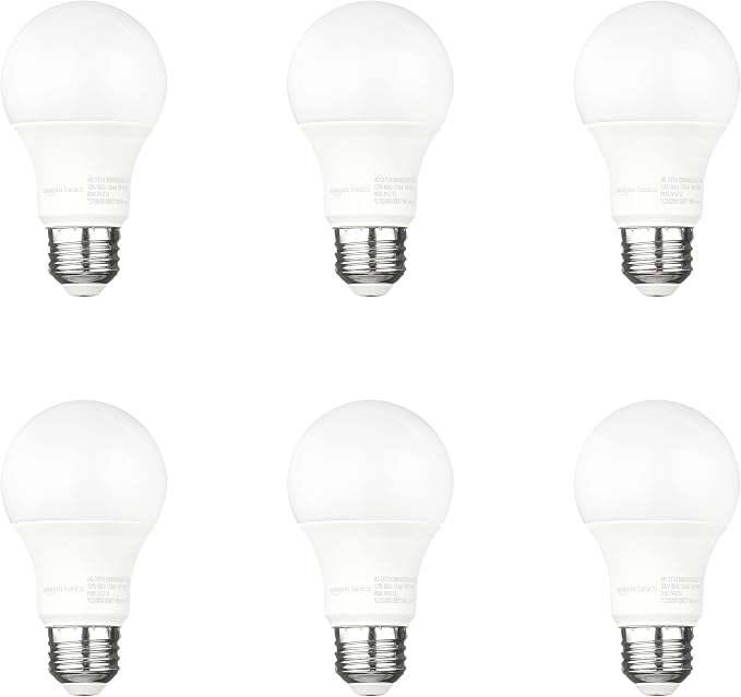 Amazon Basics A19 Dusk to Dawn Sensor LED Outdoor Light Bulbs, 60W Equivalent by AmazonBasics