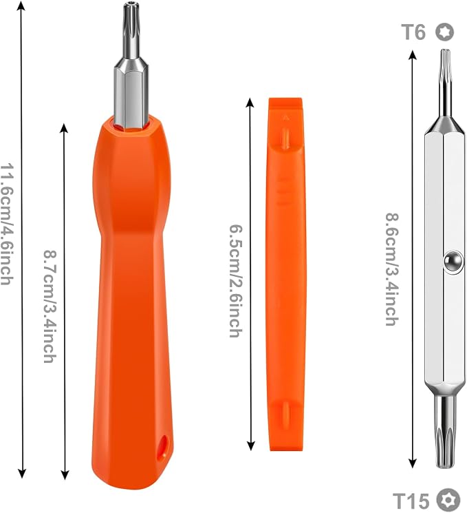Video Doorbell Screwdriver, Double-Ended T6 T15 Screw Driver Tool - Image 2
