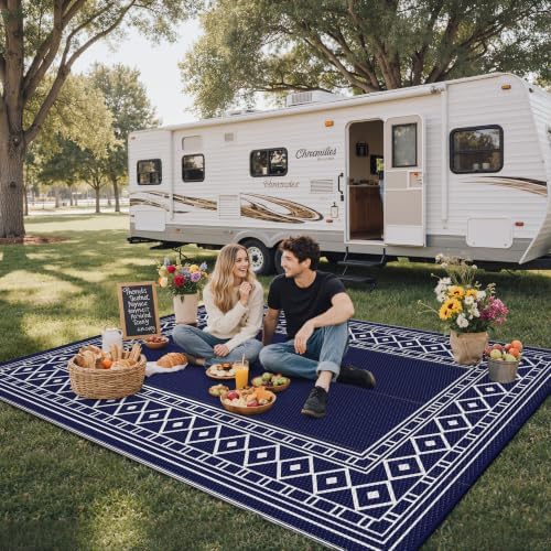 GENIMO Outdoor Rug, Waterproof Plastic Rugs - Image 3