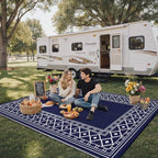 GENIMO Outdoor Rug, Waterproof Plastic Rugs - Image 3