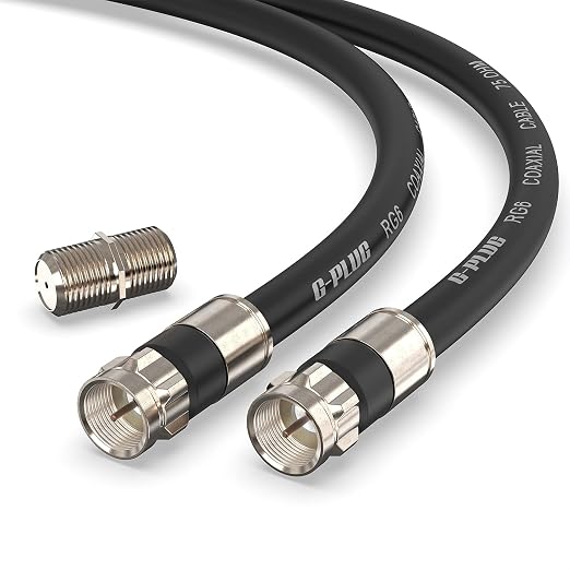 G-PLUG 3FT RG6 Coaxial Cable Connectors Set by G-PLUG