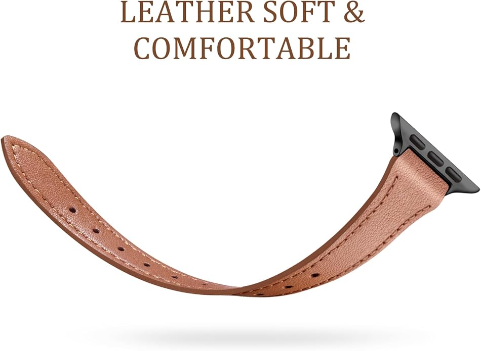Charlam Slim Leather Band Compatible - Image 3
