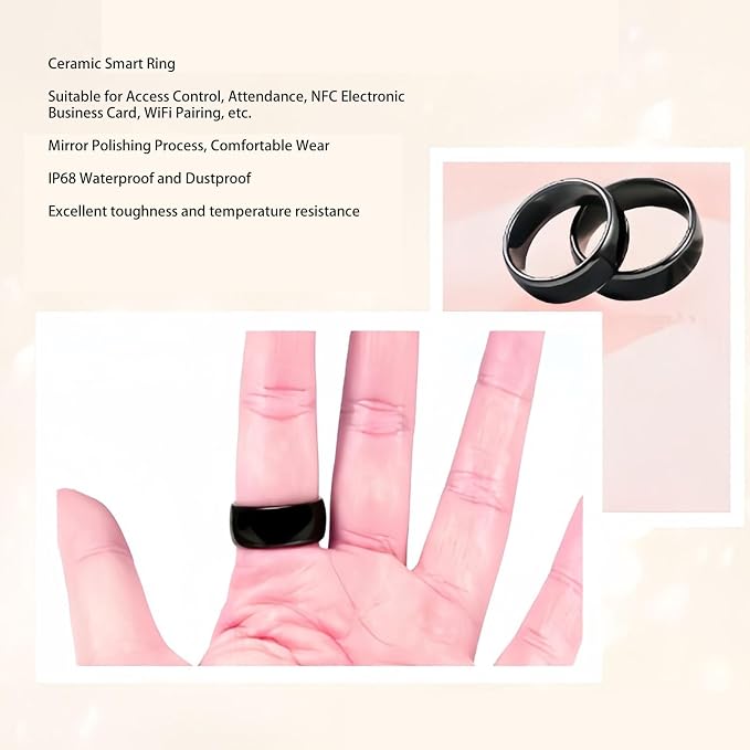 NFC Smart Ring Ceramic Finger Ring - Image 2
