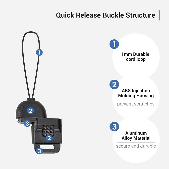 JJC 2Pack Camera Neck Strap Quick Release Buckle Connector - Image 3