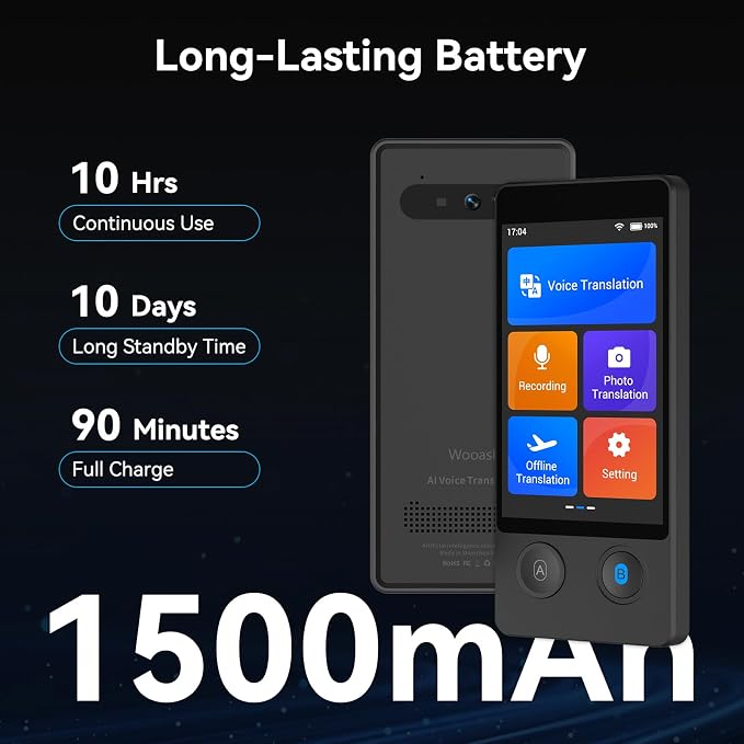 W12 Language Translator Device, 2026 Upgraded AI Translator No WiFi Needed - Image 8