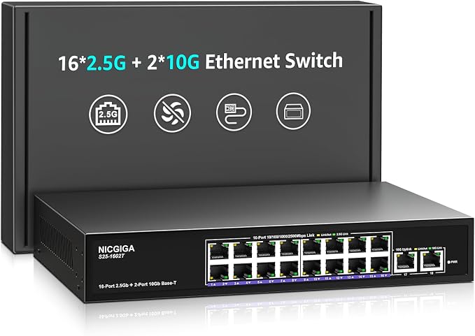 10Gbe Ethernet Switch Unmanaged by NICGIGA
