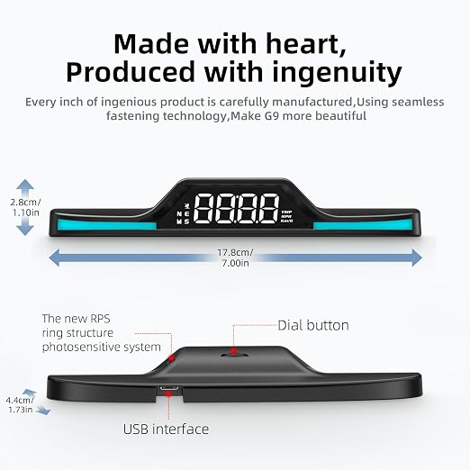 GPS Digital Speedometer for Car MAIMEIMI Head Up Display for Car HUD - Image 7