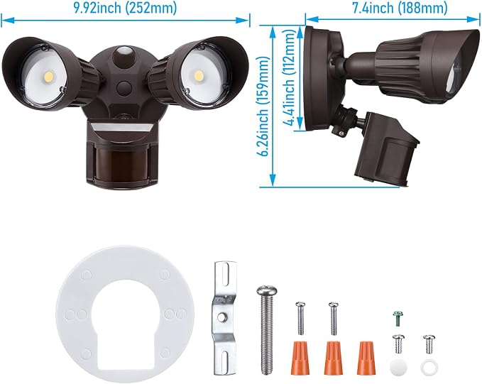 LEONLITE COB LED Security Light, Motion Sensor Outdoor Lights, Dusk to Dawn - Image 8