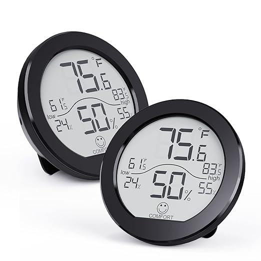 SECRUI Hygrometer Thermometer for Room Temperature Humidity Meter Indoor by SECRUI
