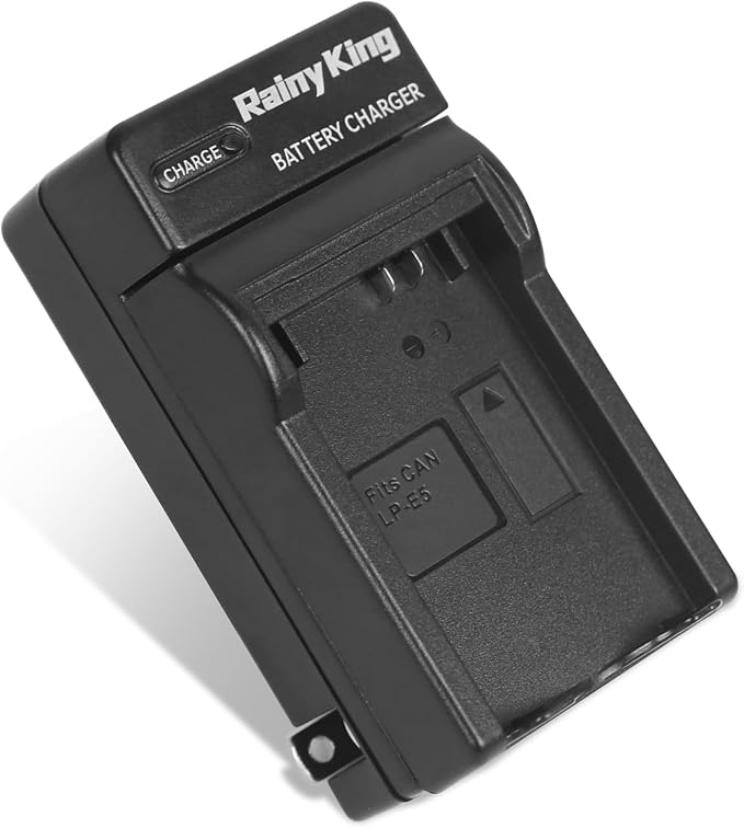 LP-E5 Battery Charger for Canon EOS 500D, Kiss X3, Rebel T1i by Rainy+King