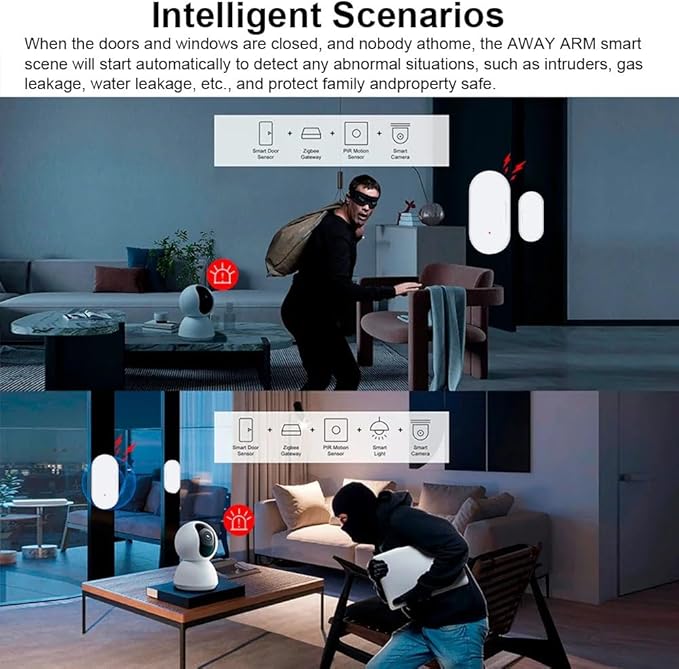 Haozee Door and Window Sensor, Requires Zigbee Hub, Zigbee Connection, Wireless - Image 4