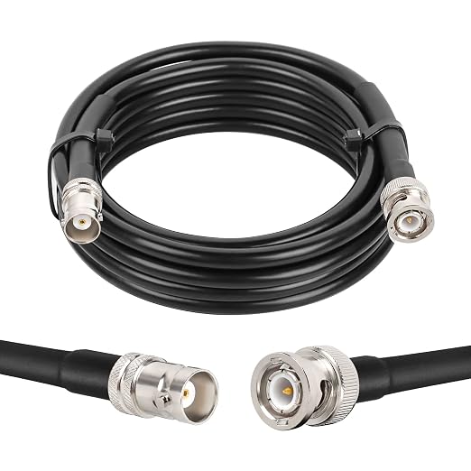 MOOKEERF BNC Male to BNC Female Coaxial Cable 50 ohm RG8X Coax Ultra Low Loss by MOOKEERF