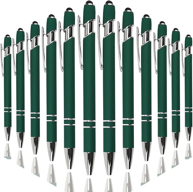 Oddmoal Ballpoint Pen with Stylus Tip, Soft Touch Click Metal Pen, 1.0mm Medium by Oddmoal
