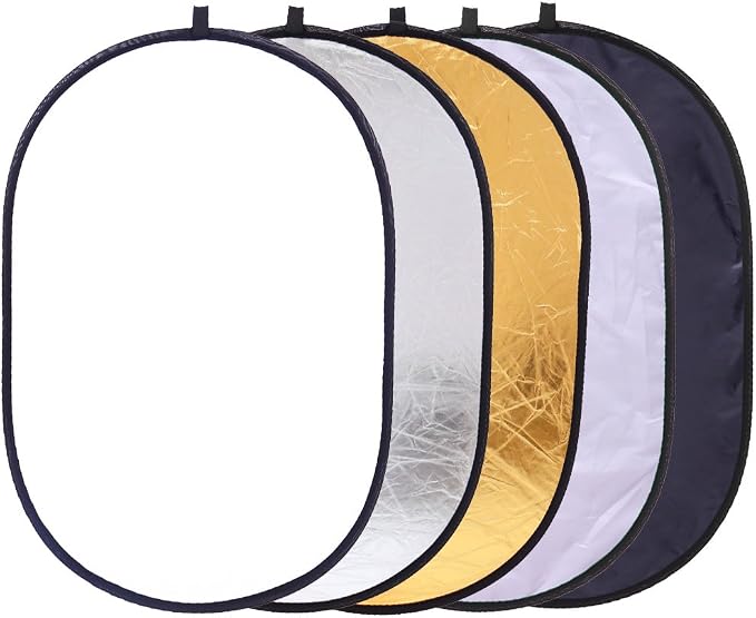 5 in 1 Portable 35"x47"/ 90x120cm Oval Collapsible Multi Disc Photography by TRUMAGINE