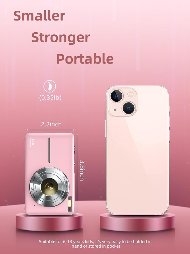 Digital Camera, FHD 1080P Digital Point and Shoot Camera - Image 3