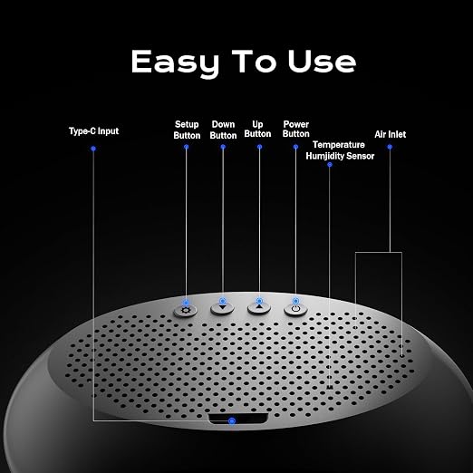 12-in-1 Air Quality Monitor Indoor, Portable Air Quality Monitor, - Image 6