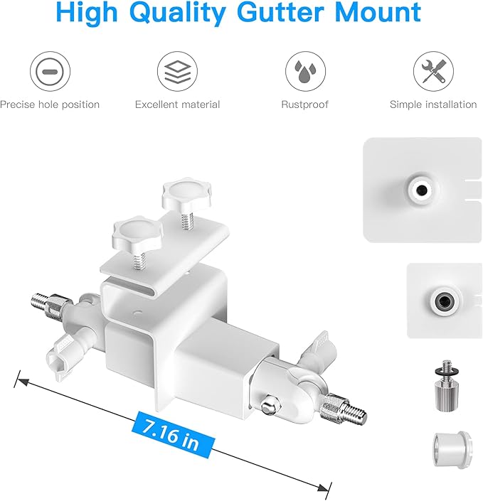HOLACA 2-in-1 Weatherproof Gutter Mount - Image 7