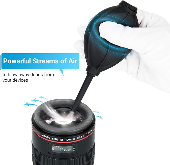 Soft Tip Silicone Super Air Blower Blaster Pump Dust Cleaner Include Micro - Image 2