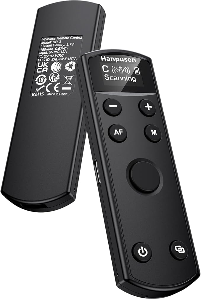 for Canon Camera Remote Control, Hanpusen Rechargeable Wireless Shutter Release by HANPUSEN