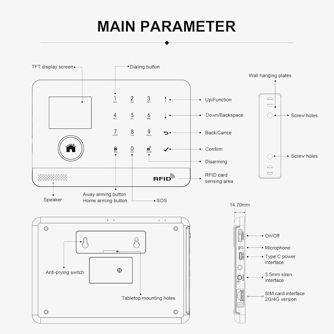 LWOHSI Home Security Systems, Wireless Alarm System - Image 9