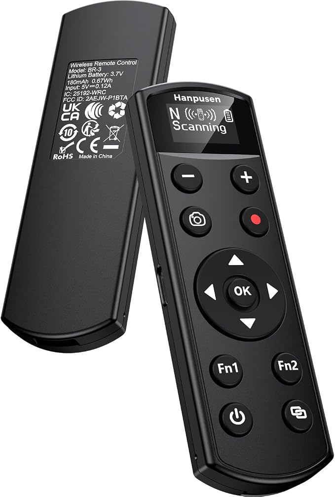 for Nikon Camera Remote Control, Hanpusen Rechargeable Wireless Shutter Release by HANPUSEN