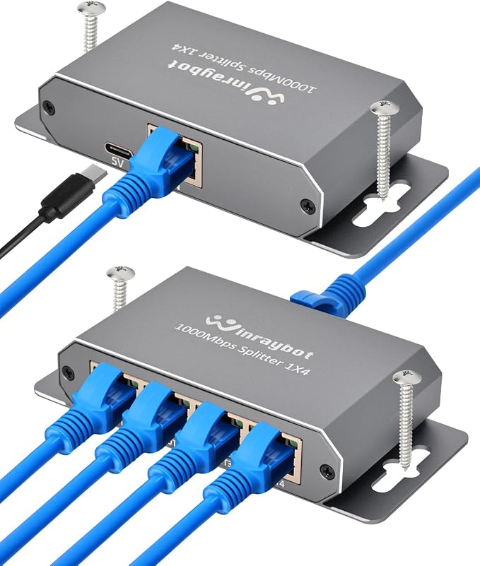 4 Port Gigabit Ethernet Splitter 1 to 4 - Image 7
