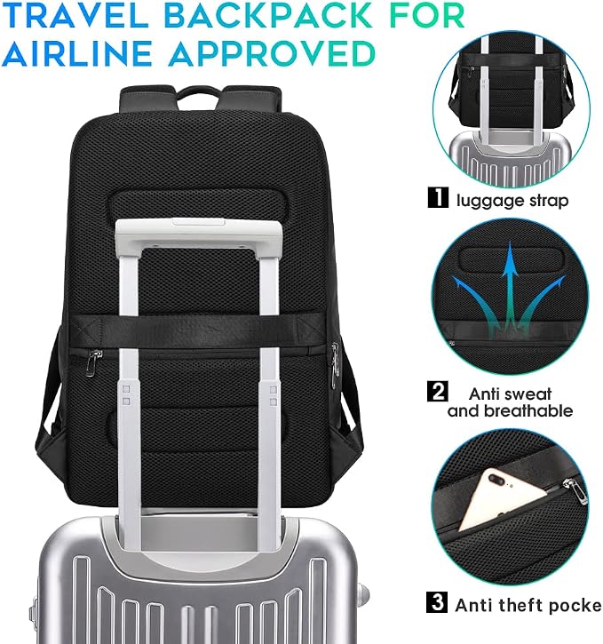 BANGE Business Smart Backpack Waterproof fit 15.6 Inch Laptop Backpack - Image 5