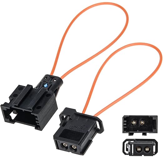 Mellbree 2Pcs Fiber Optic Loop, Female and Male Fiber Optic Bypass Loop Adapter by Mellbree