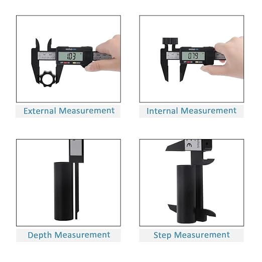 Digital Caliper, Adoric 0-6" Calipers Measuring Tool - Image 7
