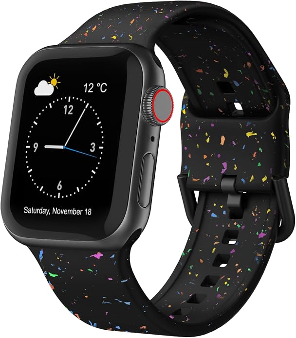 Sport Band Compatible with Apple Watch Bands 49mm 46mm 45mm 44mm 42mm 41mm 40mm by Recoppa