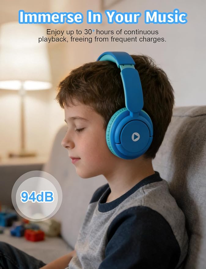 Kids Wireless Headphones, Kid Headphone Bluetooth, Foldable - Image 6