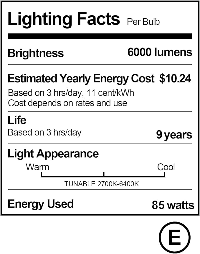 Skytex 2Pack 85W Photography Light Bulb 2700-6400K Colour Temperatures Dimmable - Image 6
