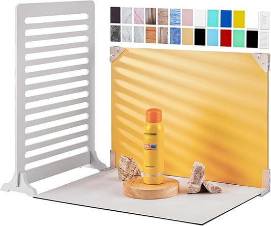 Meking 12Pcs 22Patterns Small Product Photography Backdrops Kit Photo by Meking
