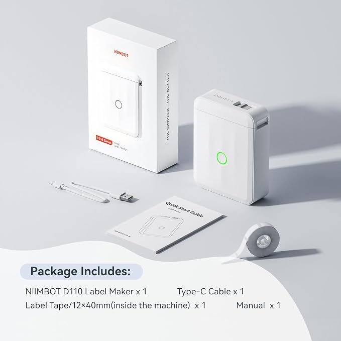 NIIMBOT D110 Upgraded Version Mini Label Maker Machine - Image 9