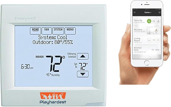 Honeywell Home TH8321WF1001/U VisionPRO 8000 Wi-Fi Programmable Thermostat by Playhardest