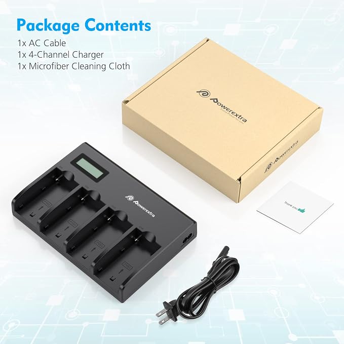 Powerextra 4-Channel Battery Charger - Image 7