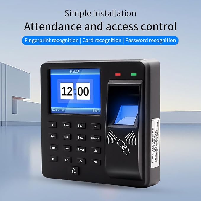 Access Control Time Attendance Machine Fingerprint Recognition/Password/Card - Image 2