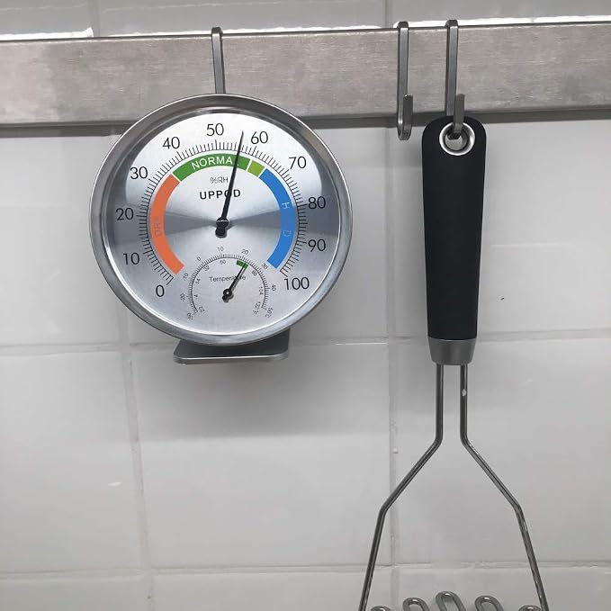 5" Indoor Outdoor Hygrometer/Thermometer, Humidity Gauge Indicator Temperature - Image 5