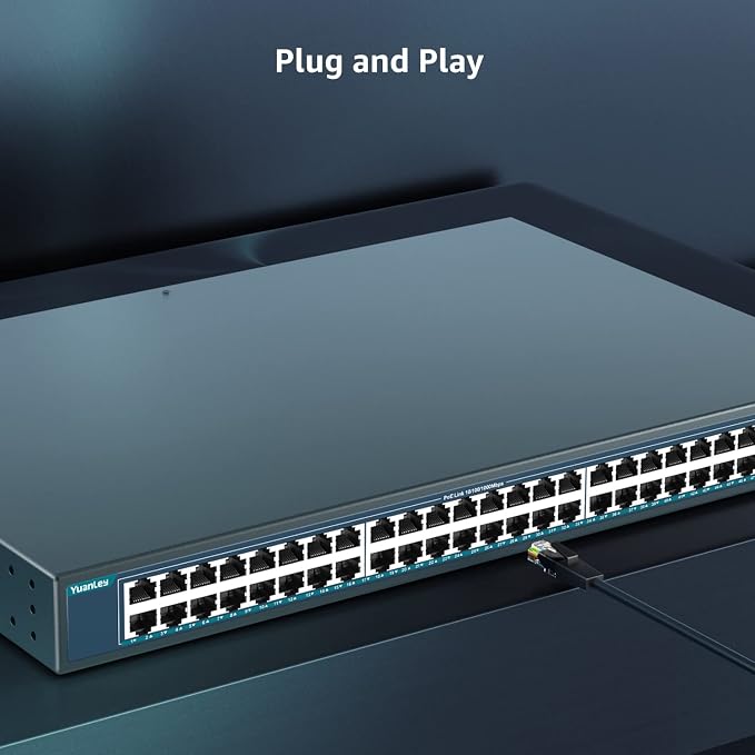 YuanLey 48 Port Gigabit PoE Switch Unmanaged - Image 5