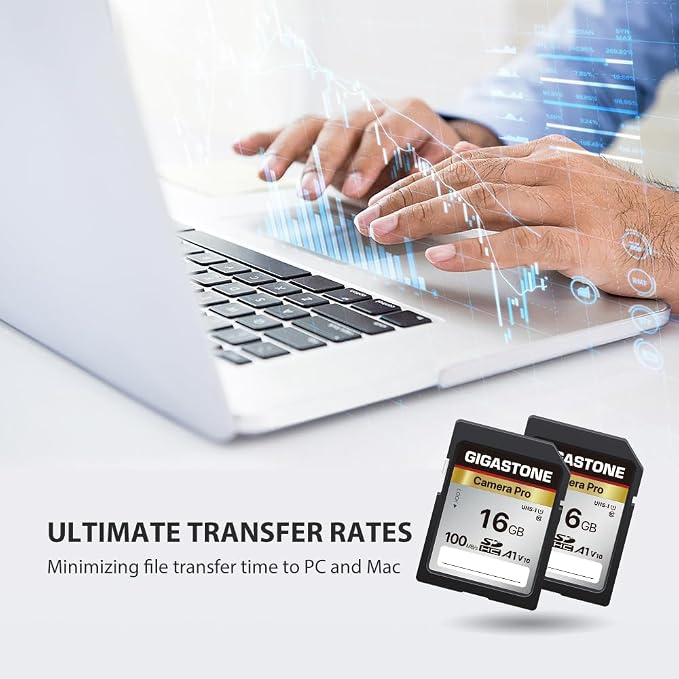 【5-Years Data Recovery】 GIGASTONE 16GB SD Card 2-Pack, Camera Pro, UHS-I A1 V10 - Image 7