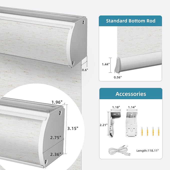 SmartWings Light Filtering Motorized Roller Shades Work - Image 5