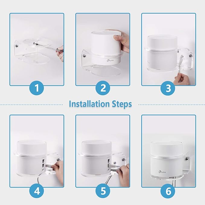Wall Mount Holder for TP-Link Deco X20/X55/Pro/X60/X68 WiFi 6 Mesh WiFi System - Image 5