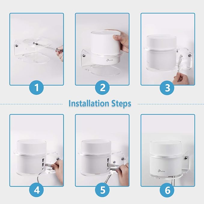 Wall Mount Holder for TP-Link Deco X20/X55/Pro/X60/X68 WiFi 6 Mesh WiFi Whole - Image 5