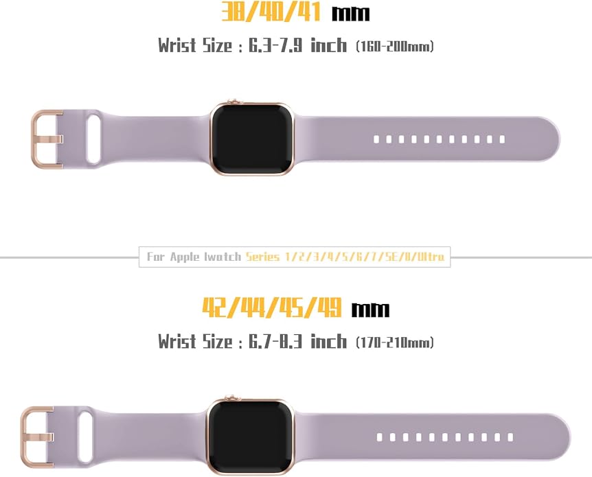 Sport Band Compatible with Apple Watch Bands 49mm 46mm 45mm 44mm 42mm 41mm 40mm - Image 7
