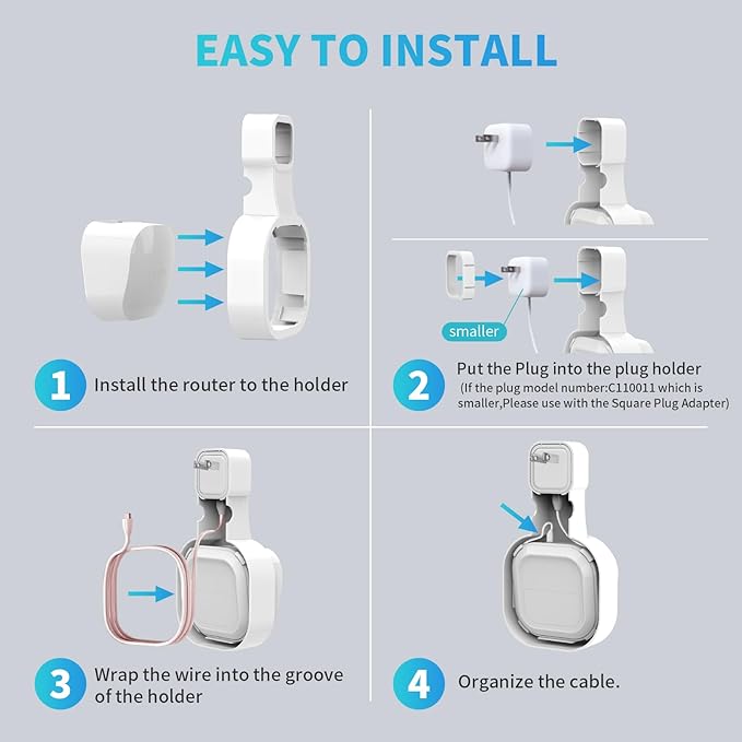Wall Mount Holder for eero 6 and for eero 6+ Router Mesh Wi-Fi System – No - Image 4