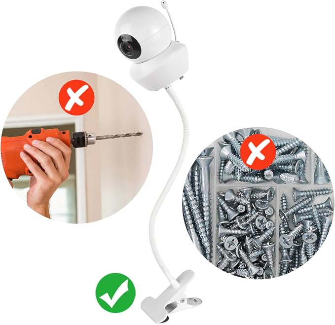 Flexible Baby Monitor Mount for Babysense V43/HDS2/V24R/VBM55TX/ Max View Video - Image 3