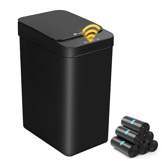 4 Gallon Bathroom Smart Touchless Trash Can by LJIACLEATouchlessTrashCan
